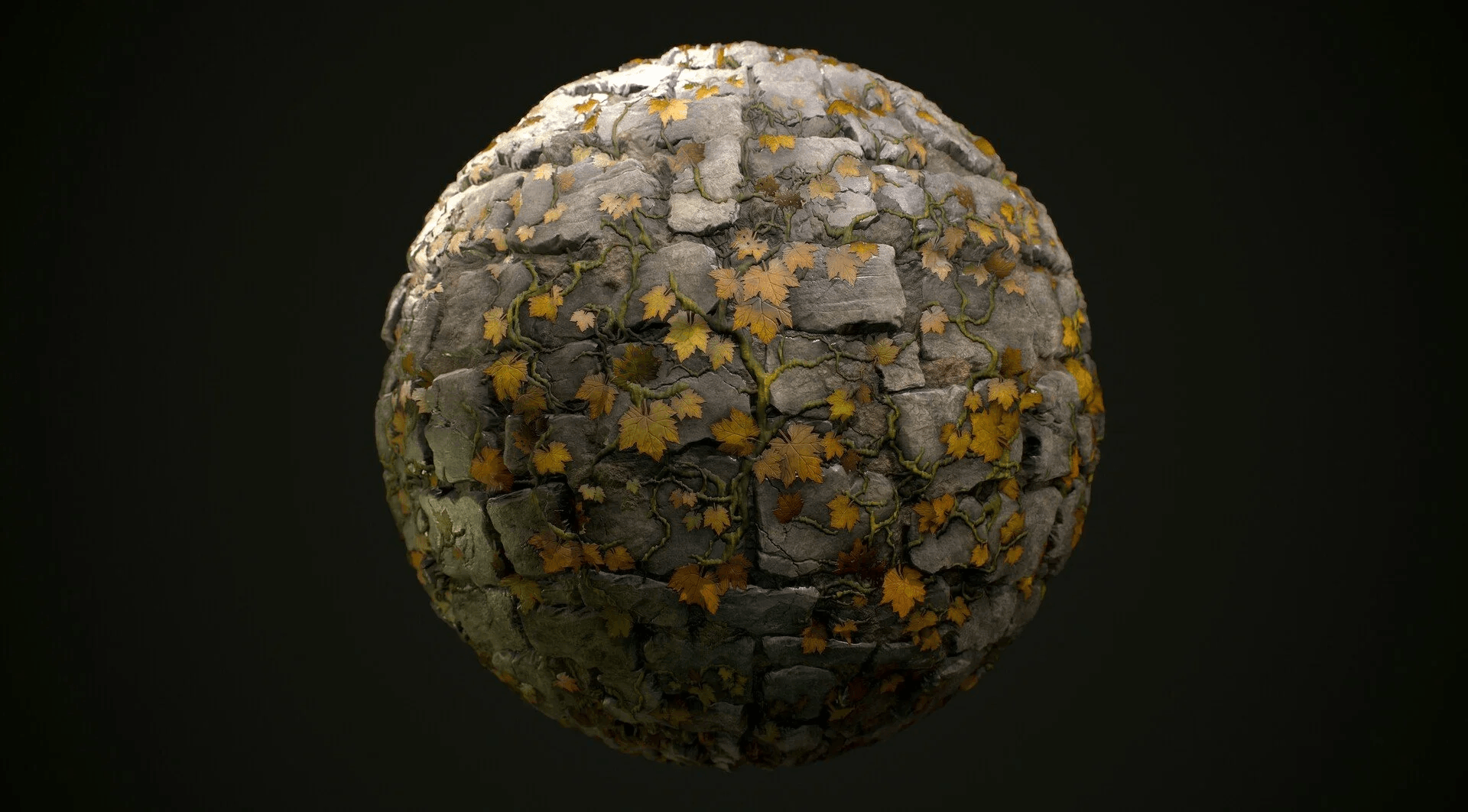 Autumn Stone Wall — 1